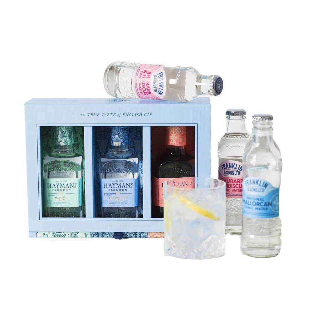 Gin Gaveæske Hayman's Triple Pack 3x20cl & Fever Tree Tonic