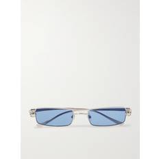 Cartier Eyewear - Panthère de Cartier Rectangle-Frame Silver-Tone Sunglasses - Men - Silver