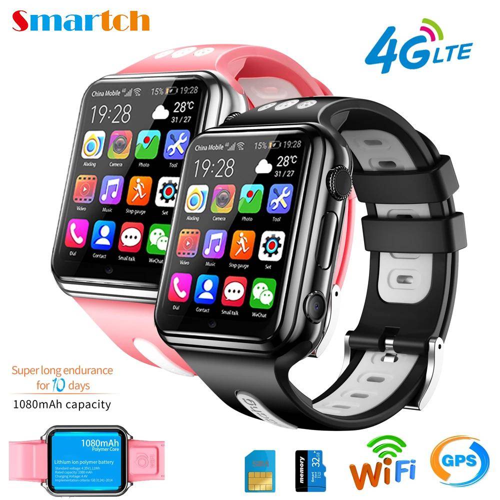 H1/w5 4g Gps Wifi Plats Student/barn Smart Watch Telefon Android System Klocka App Installera Blue Tooth Smartwatch Sim Card Boy standard