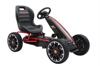 Abarth Gokart sort pedal gummihjul.