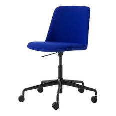 &Tradition - Rely HW31 Black Aluminium Base / Hallingdal 753 - Skrivbordsstolar - Hee Welling - Blå