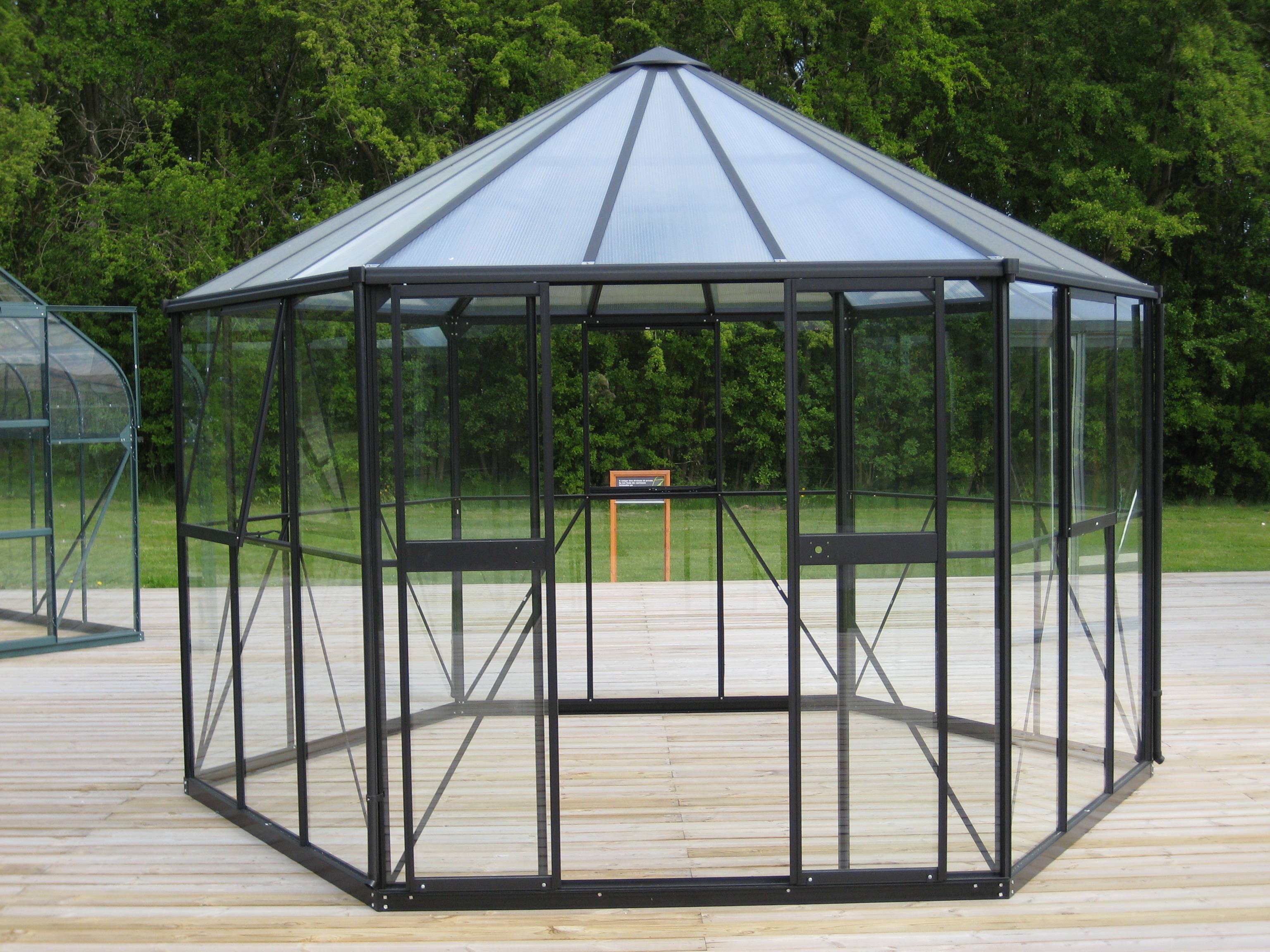 Hera - Lusthus Vitavia 4,5 - 9 m² 9 m² Svart