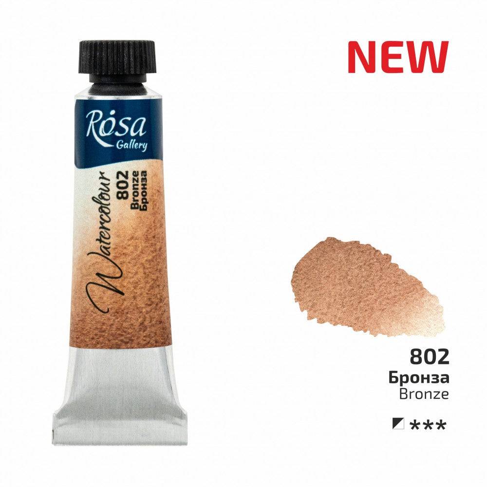 Rosa Gallery akvarellfärg tub 10 ml 802 Bronzе