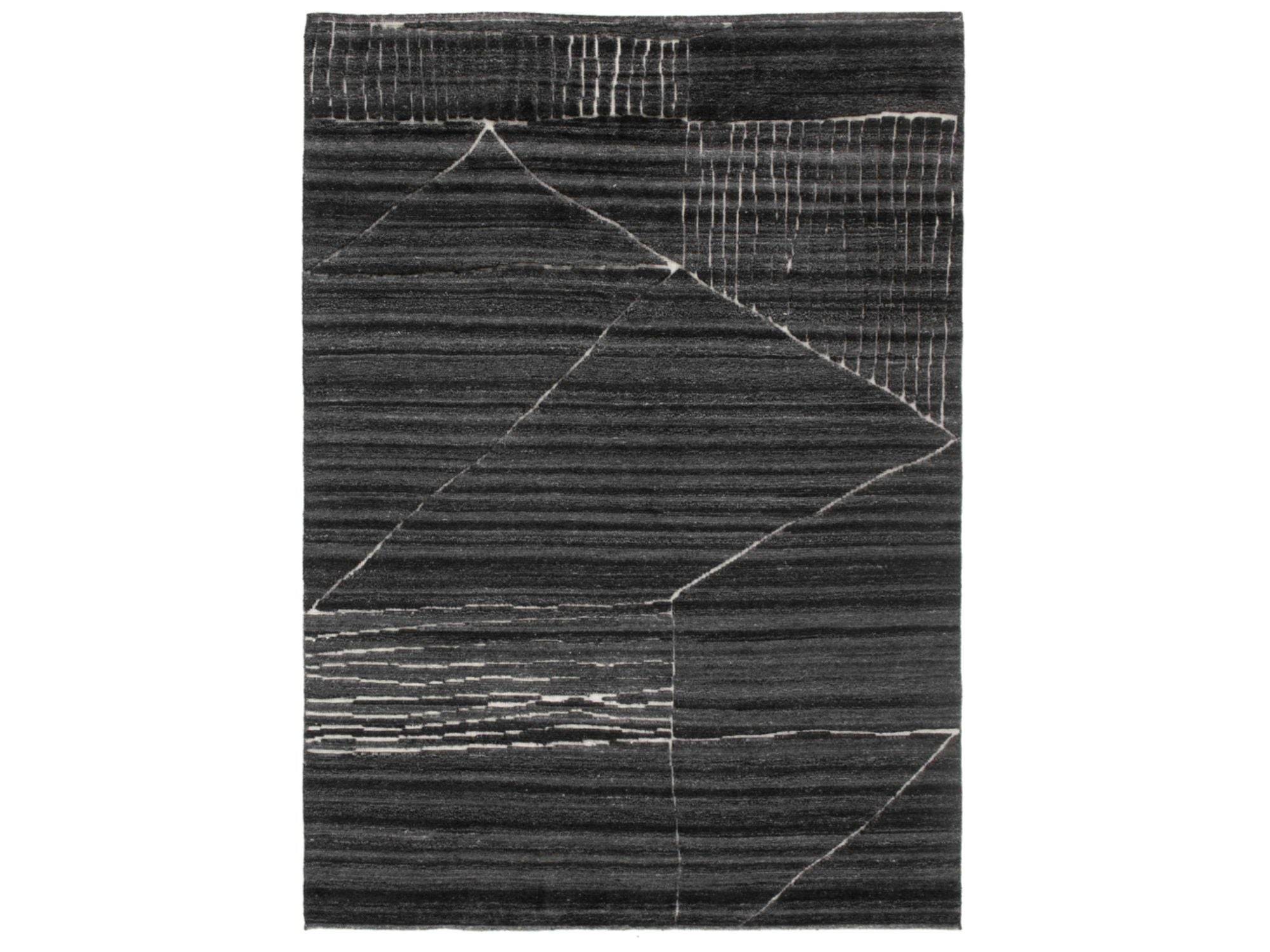 Rezas - Landscape Fields tæppe - B250 x L350 cm / Charcoal