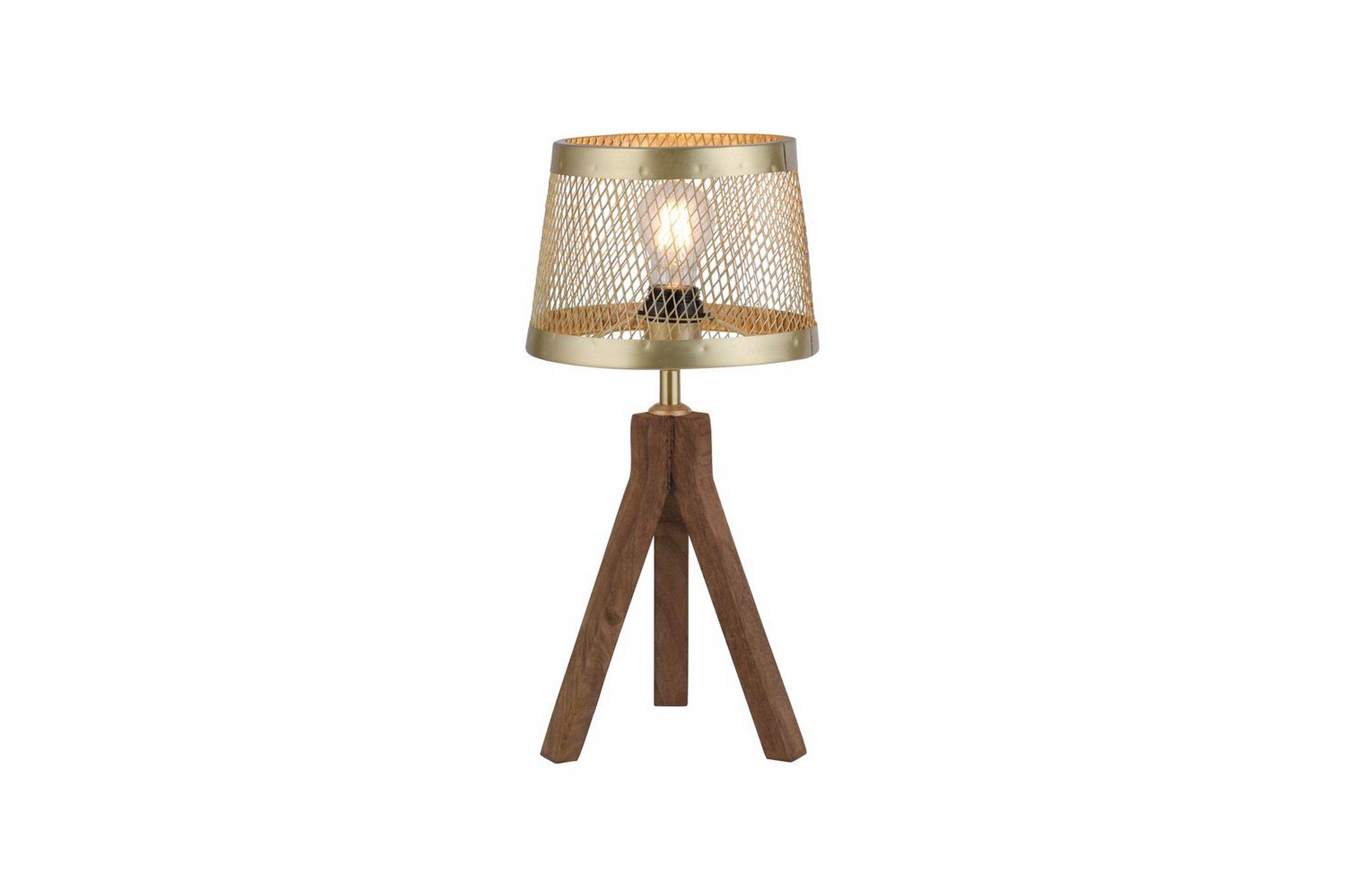 Bordslampa Frederik - 22x44x22 cm Sängbordslampa Guld