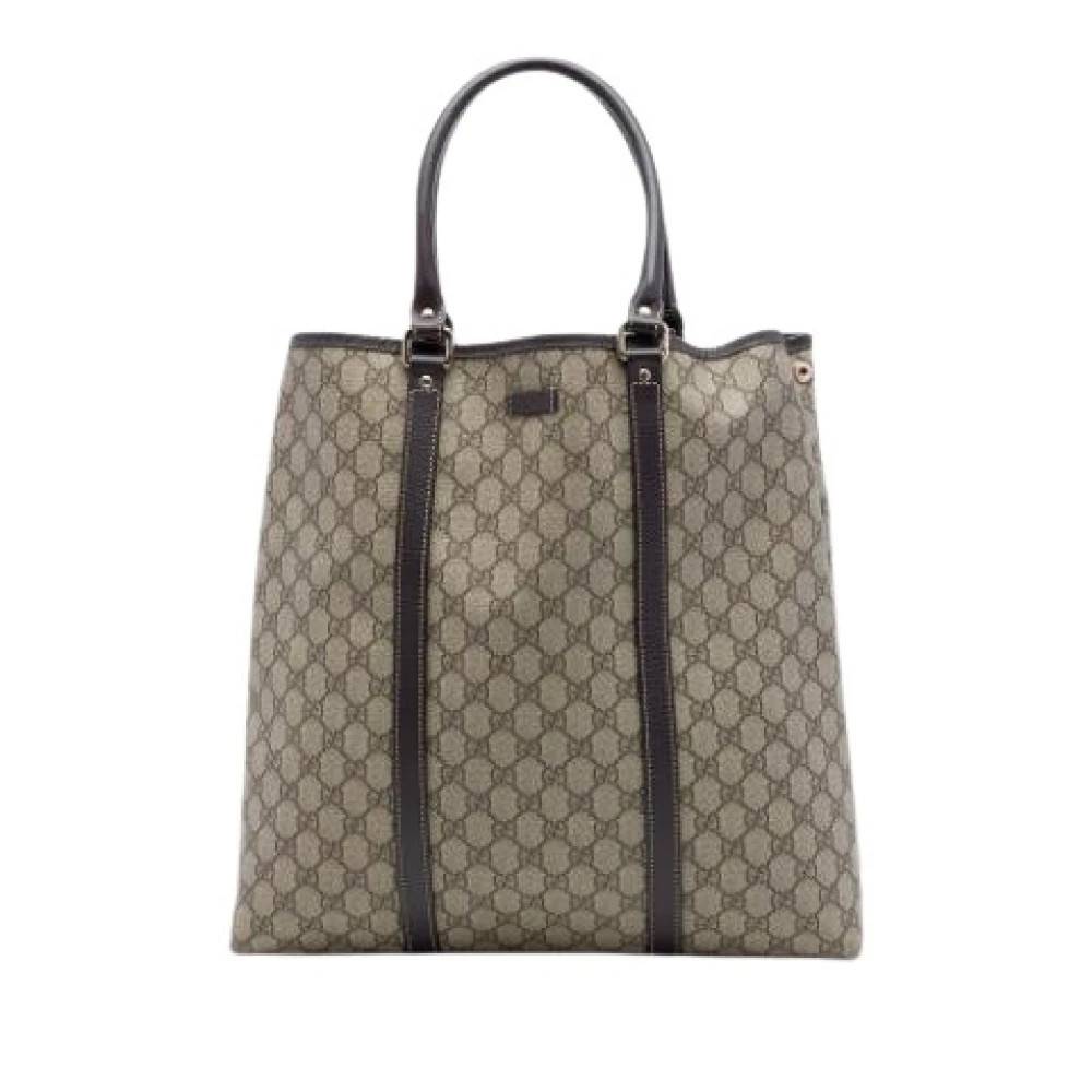 Gucci Vintage Pre-owned Vintage Tote Bag - Vintage - Dame - Beige - ONE SIZE - Læder