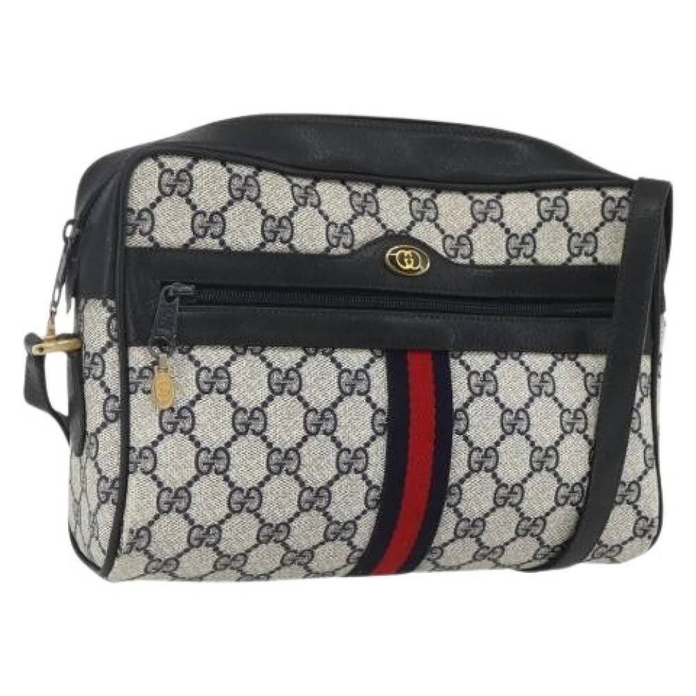 Gucci Vintage Pre-owned Plastic Cross Body Taske - Vintage - Dame - Blå - ONE SIZE - Tyl