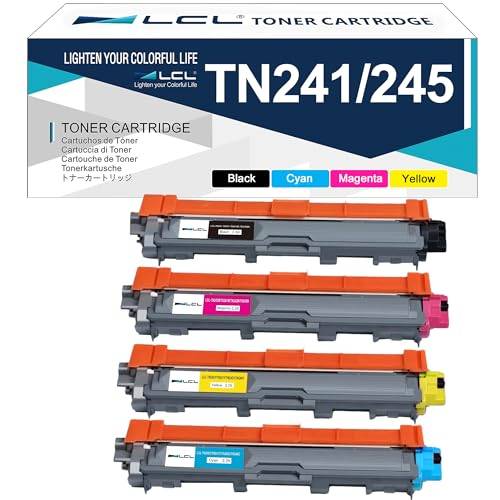 LCL TN241 TN245 tonerkassett ersättning för Brother TN241BK TN245C TN245M TN245Y för Brother DCP-9015CDW DCP-9017CDW DCP-9020CDW DCP-9022CDW HL-3140CW HL-3142CW HL-3150CDN HL-3150CDW 4-pack