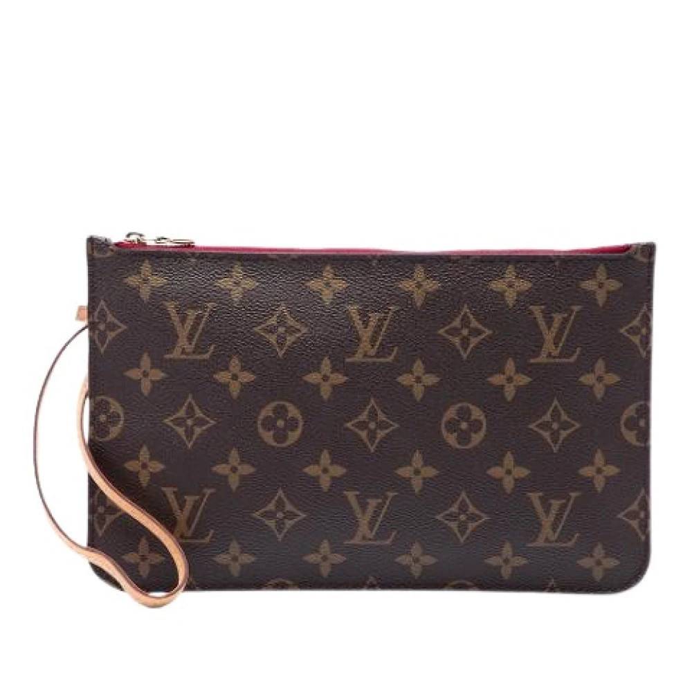 Louis Vuitton Vintage Pre-owned Monogram Canvas Pouch - Vintage - Dame - Brun - ONE SIZE - Læder
