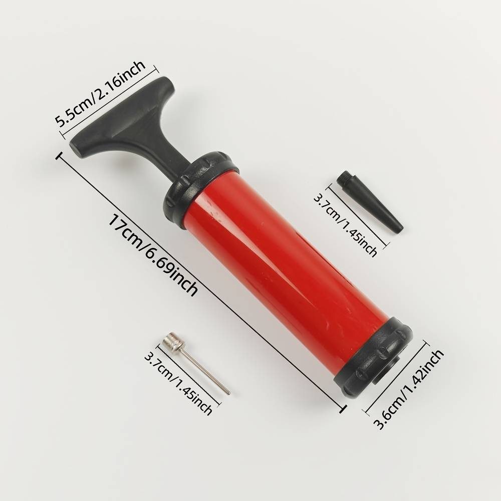 Portable Universal Ball Inflation Needle Pump, A Hand-operated Inflator For Yoga Balls, Basketballs, Soccer Balls, And More, Without Battery