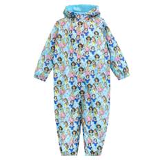 Character Character Blue Disney AOP Princess Puddlesuit