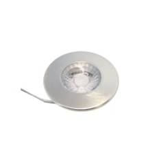 Nordtronic Gabriella - Mini downlight Inbyggd LED 4W 4000K 35D - Rund borstad aluminium