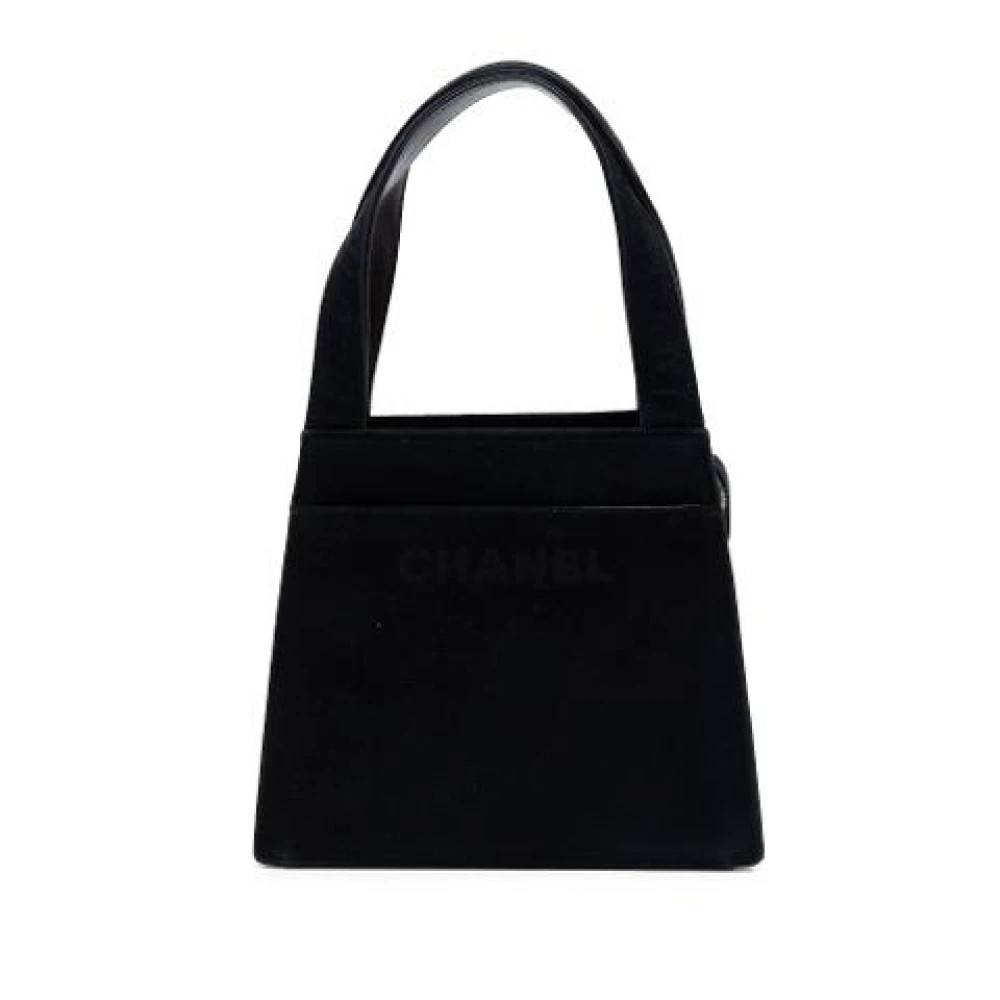 Chanel Vintage Pre-owned Suede Håndtaske - Vintage - Dame - Sort - ONE SIZE - Suede
