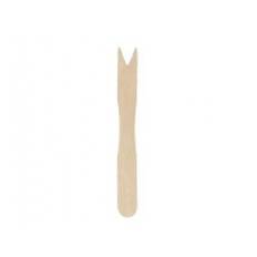 Gaffel Pommes Frites Verive L85mm Træ Natur,10 ps x 500 stk/krt