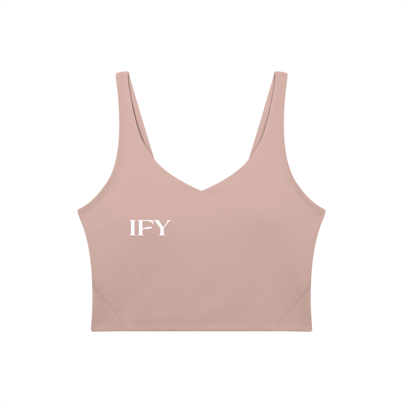 Women's V-Neck Yoga Sports Bra - Cameo / 10 (10)