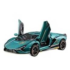 Miniatyr replika bil 1:32 For Lamborghini LP770 Supercar Metal Diecast Bilmodell Simulering Miniatyr Fordon Samlarföremål(Blue)