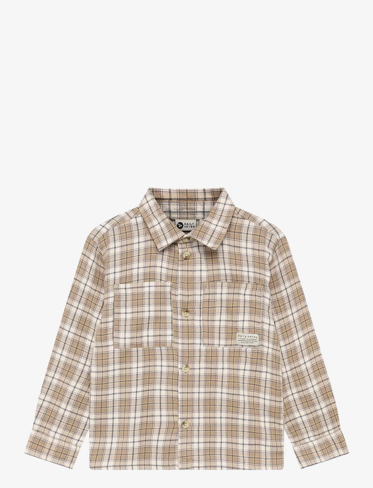 DAILY 7 Shirt Longsleeve Check | Beige | 128