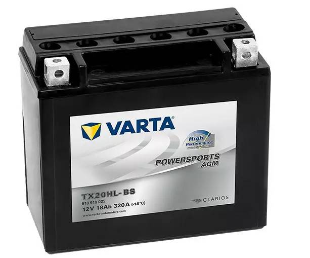 VARTA TX20HL-BS/YTX20HL-BS 12V 18Ah 320A 175x87x154 - +