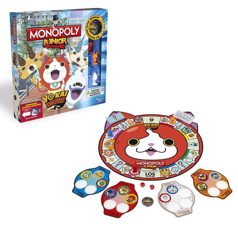 Hasbro Spiele B6494100 - Yo-kai Watch Monopoly Junior,...
