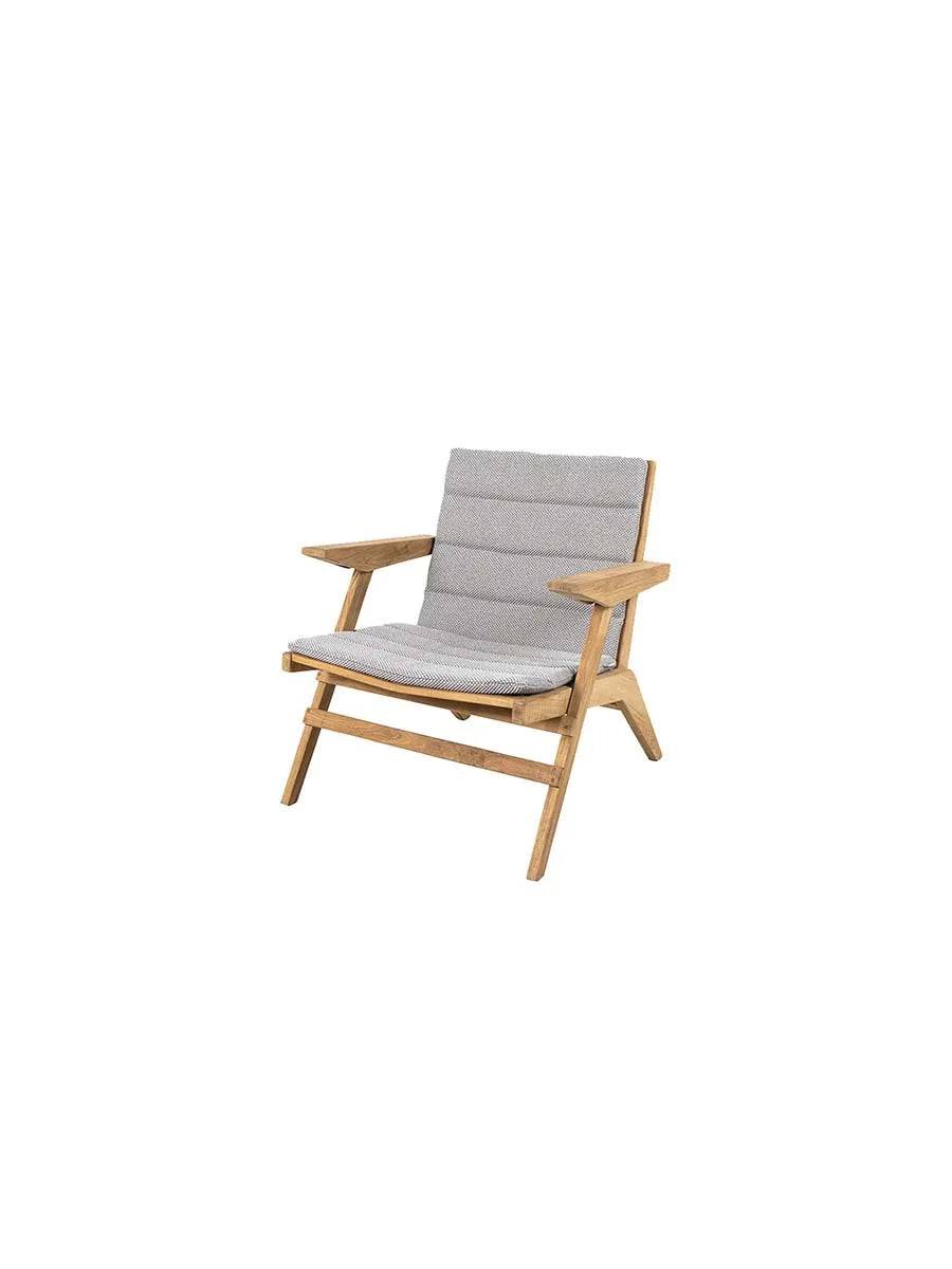 Flip Loungestol fra Cane-line Inkl. hynde i Light Grey - Jacobsen Plus