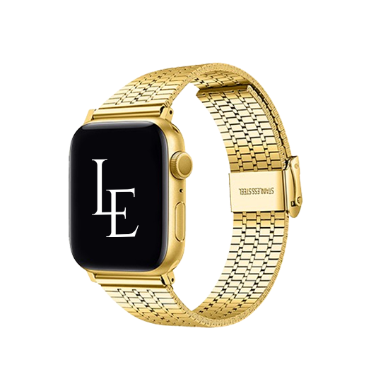 Apple Watch (38/40/SE/41/42mm) - L'Empiri™ Marbella Rustfrit Stål Rem - Guld