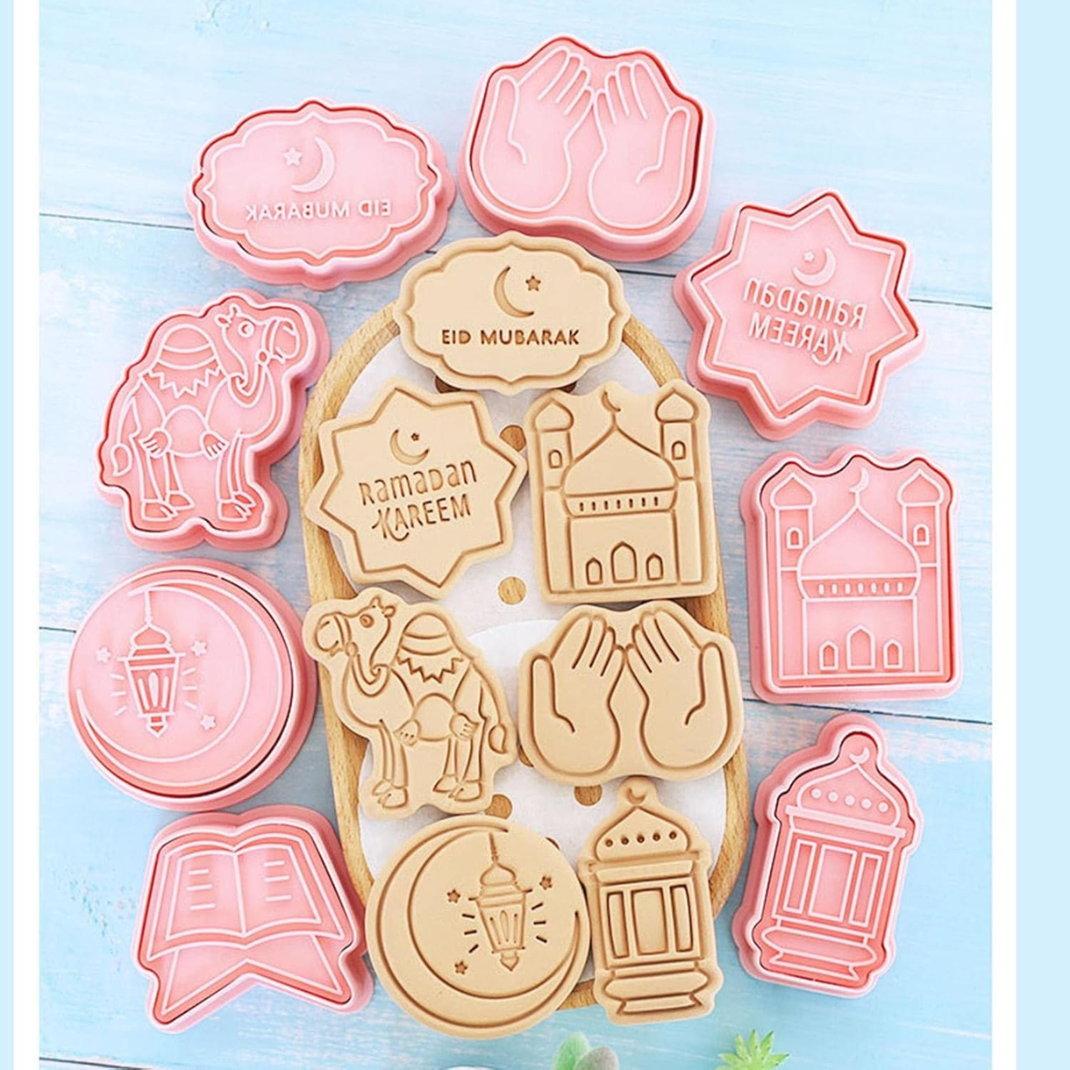 Ramadan Eid Mubarak Cookie Cutters 8st