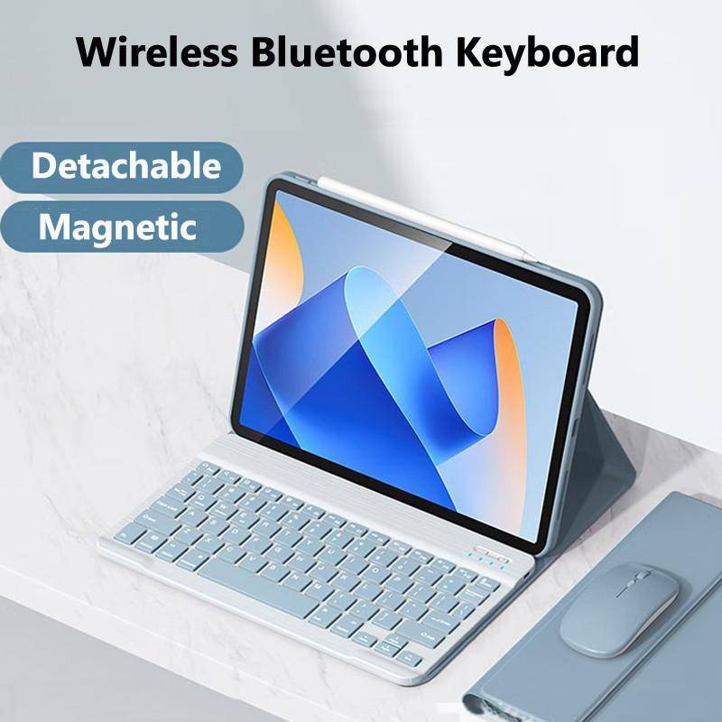 Tablettfodral för Redmi Pad Pro 5G 12,1 tum Pro 12,1 SE 10,61 för Xiaomi Poco Pad 5G 6S Pro 12,4 5 11 6 11 tums Bluetooth-tangentbordsmus