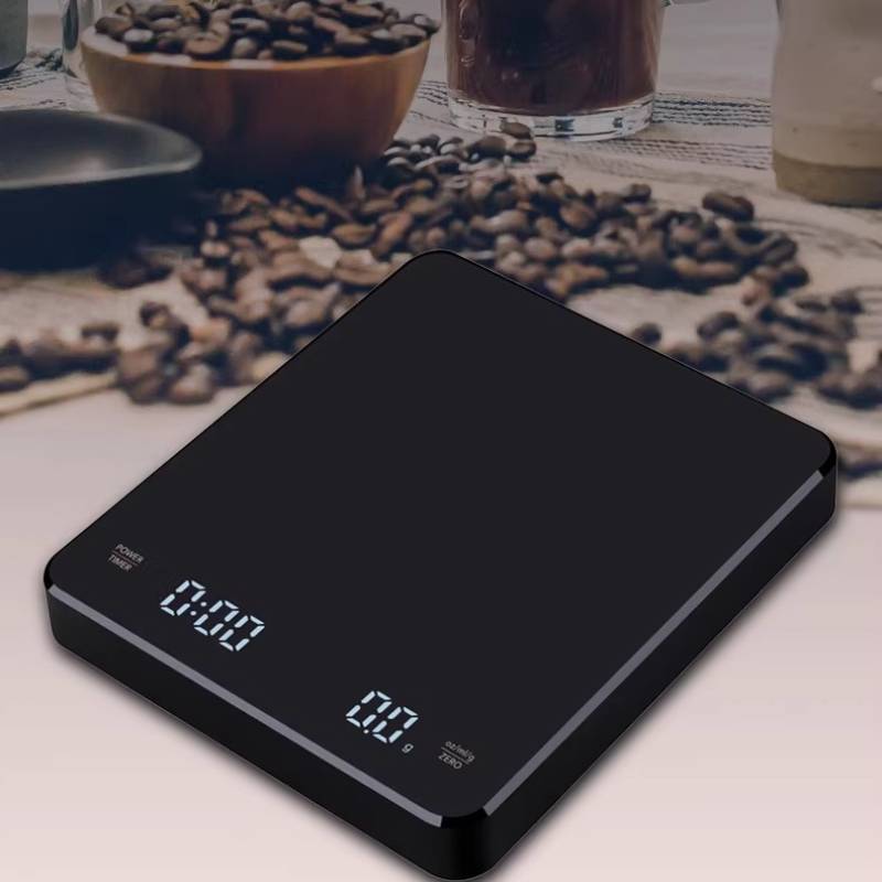 Pour Over Coffee Scale with Timer, 0.1g Precision USB Rechargeable for Espresso&Coffee Beans,Mini Digital Kitchen Scale for Home