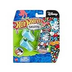 Hot Wheels Disney Fingerskate Skate - HNG36 - Pack 1 Mickey Mouse Fingerskateboard + 1 par blå sneakers