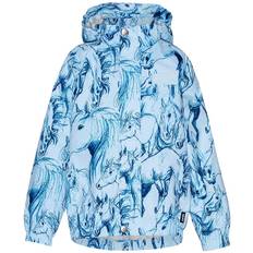 Molo Regnjacka - PE - Waiton - Sky Blue Hästar - Molo - 2-3 år (92-98) - Regnjacka