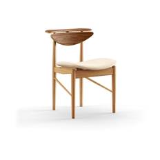 House of Finn Juhl Reading Chair stol Valnöt-ek watercolour soft linen