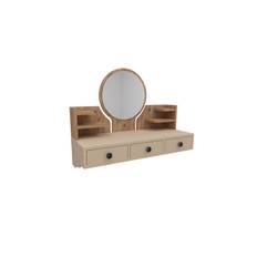 Hines Sminkbord 90 cm - Brun/Beige & toalettbord Brun,Beige