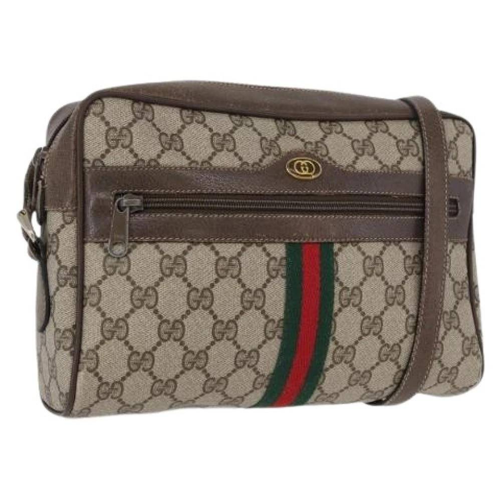 Gucci Vintage Pre-owned Vintage Skuldertaske - Vintage - Dame - Beige - ONE SIZE - Uld