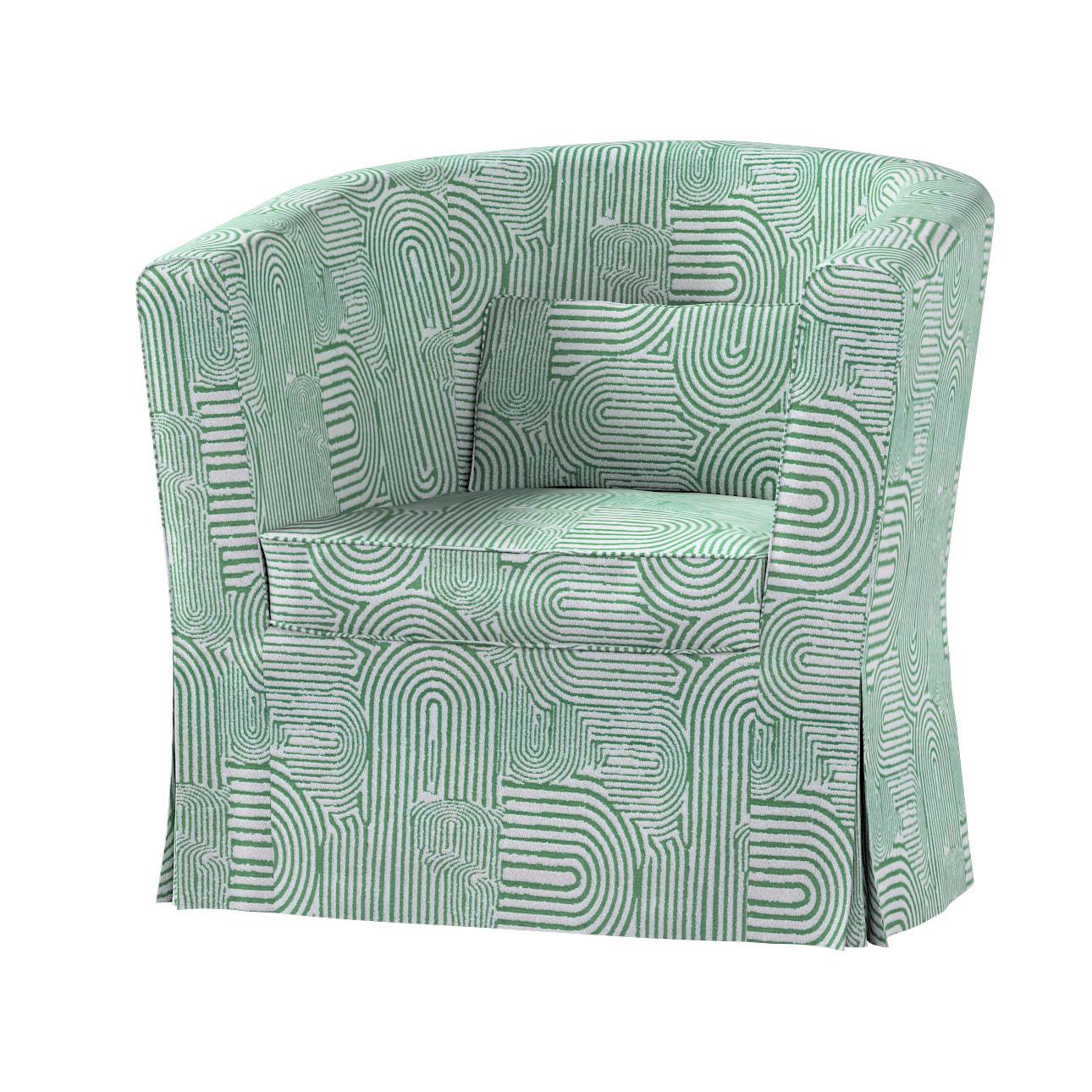 Tullsta betræk, Boucle naturhvid og grøn, 79 X 69 X 78 CM, Cosy Home