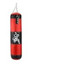 Boxningsväska boxningssäck hängande boxningssäck handwraps hängande kedjor krok för Muay Thai Karate Taekwondo träning fitness boxningsväskor (80 cm få 8)