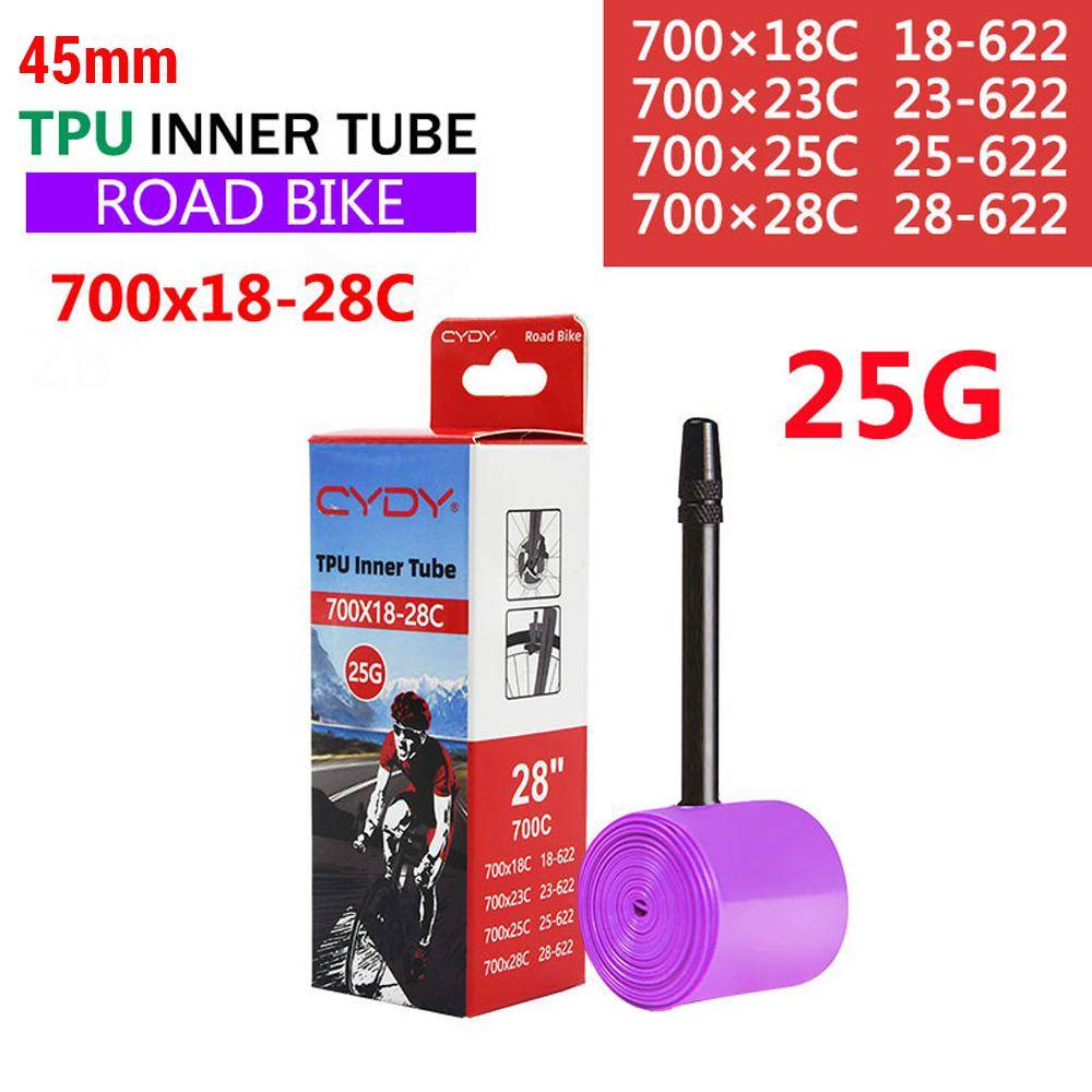 Ultralätt 700C Cykel Innerslang 25g TPU Landsvägscykeldäck 700x18-28C Landsvägscykeldäck 85mm