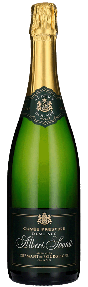 Albert Sounit Crémant de Bourgogne Cuvée Prestige Demi-Sec.