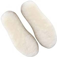 5 Par ull innersula vintersko innersula innersulor i ullfleece fleece sko pad stövlar vinterförsörjning fårskinn värmande innersulor varma fleece-innersulor aldult snökängor ull-