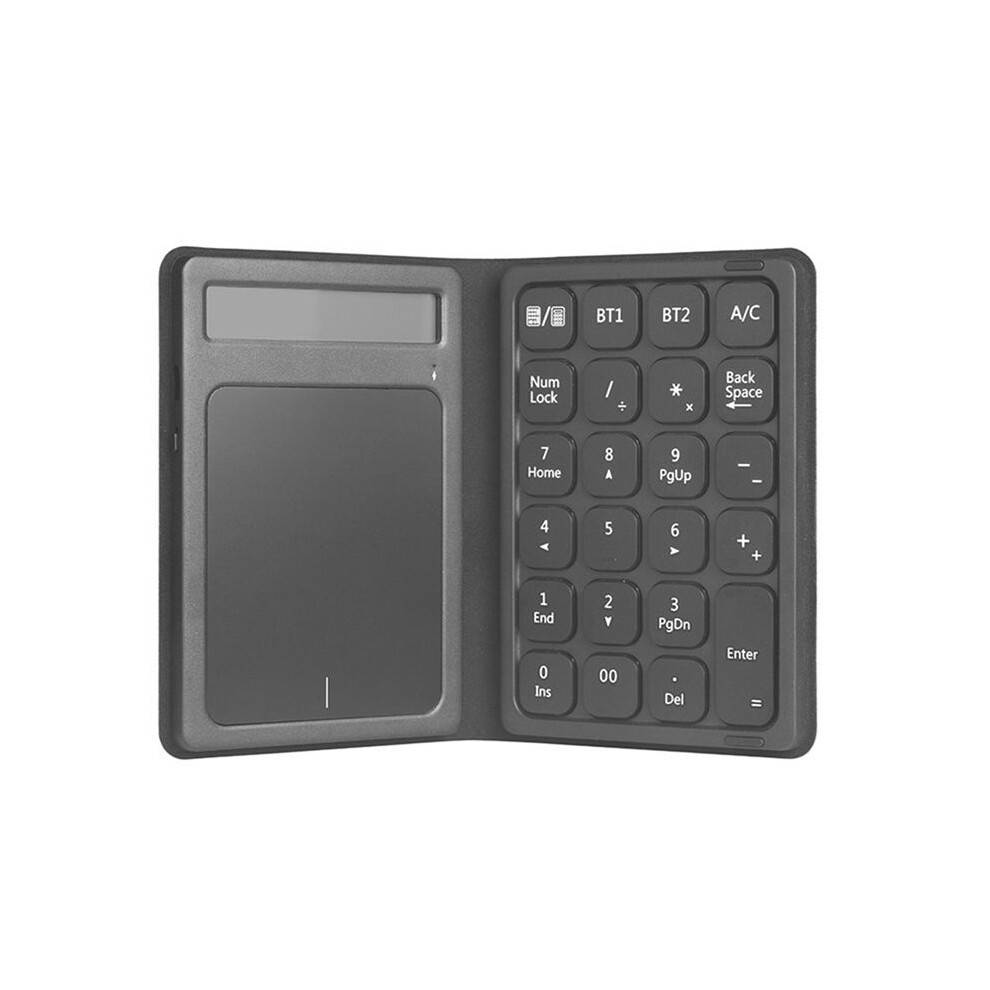 Foldable Numberic Keyboard with Touchpad Portable 3in1 Calculator Wireless Number Keypad for PC Laptop