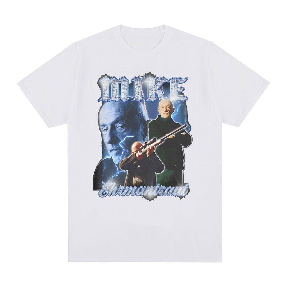 Mike Ehrunisextraut Breaking Bad T-shirt Better Call Saul Grafiskt Tryck T-shirts Unisex Kvinnor Vintage Kortärmade Gotiska T-shirts cm gray