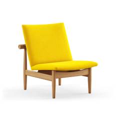 House of Finn Juhl - Japan Chair, Dark oiled oak, Cat. 4 Vidar 443 - Fåtöljer - Finn Juhl - Träfärgad,Gul - Trä/Textilmaterial