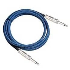 1/4 Tum Instrumentgitarrkabel, Dubbel Rak Plugg 6.35 Mm Hane Till Manlig Gitarrlappsladdar för Elgitarr, Bas, Tangentbord, Förstärkare, Högtalare (5,0 m)