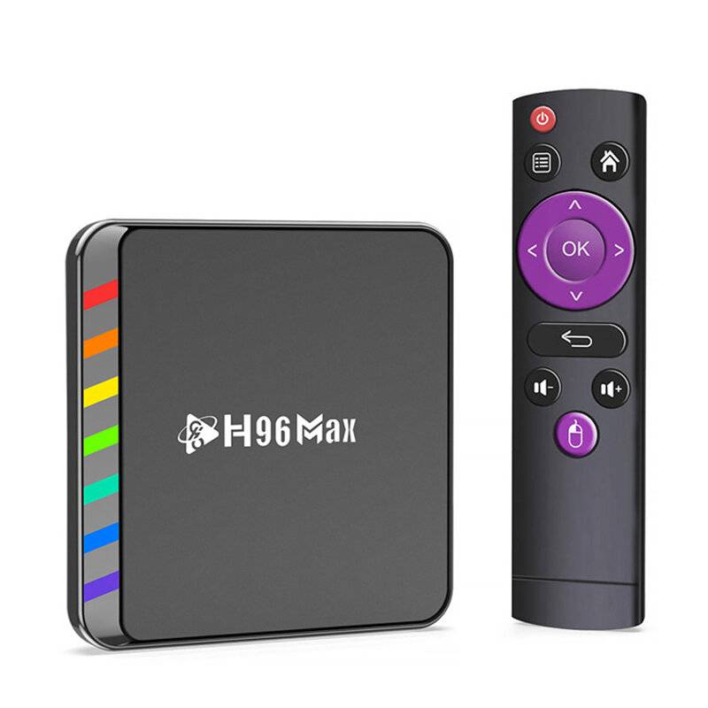 H96 MAX W2 Smart TV Box 2+16G Android 11.0 Amlogic S905W2 Quad Core WiFi 6 AV1 4K TV Box bluetooth-kompatibel 5.0 Google