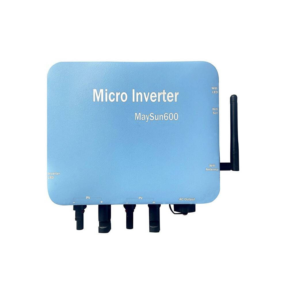 600W Micro-Inverter Solar Grid Tie Waterproof to AC Conversion Built-in WIFI EU PLUG