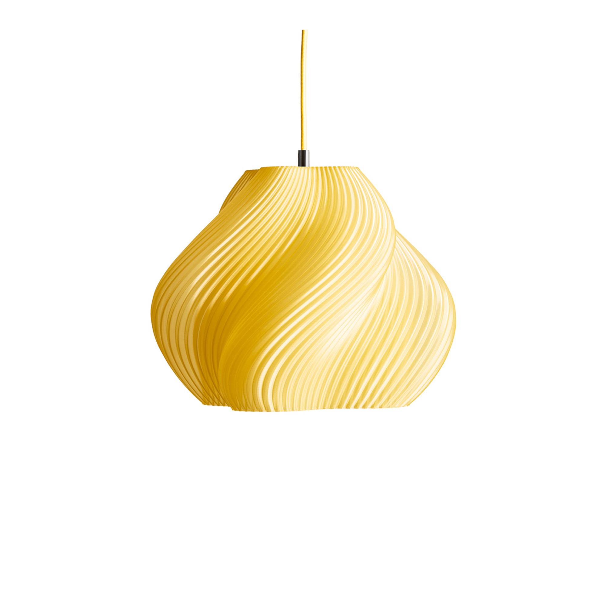 Crème Atelier - Soft Serve 02 pendellampa Chrome Limoncello Sorbet - Pendellampor - Gul - Plast