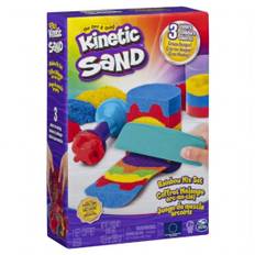 Kinetic Sand regnbuesæt, 3 farver. Magisk sand legesæt 571002