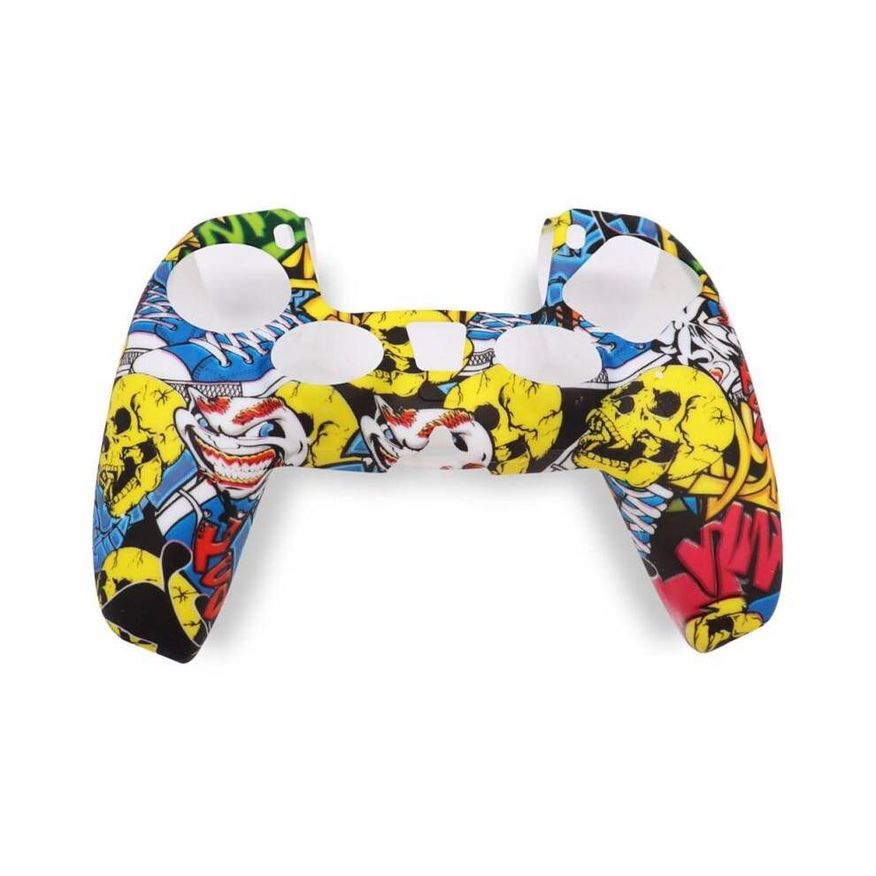 (Matches the image) Soft Silicone Protective Cover for Sony PlayStation 5 PS5 Controller Multicolor Style Controller Silicone Case