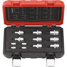 Hylssats 1/4" - 1/2" Insex 10-delar 3-17mm