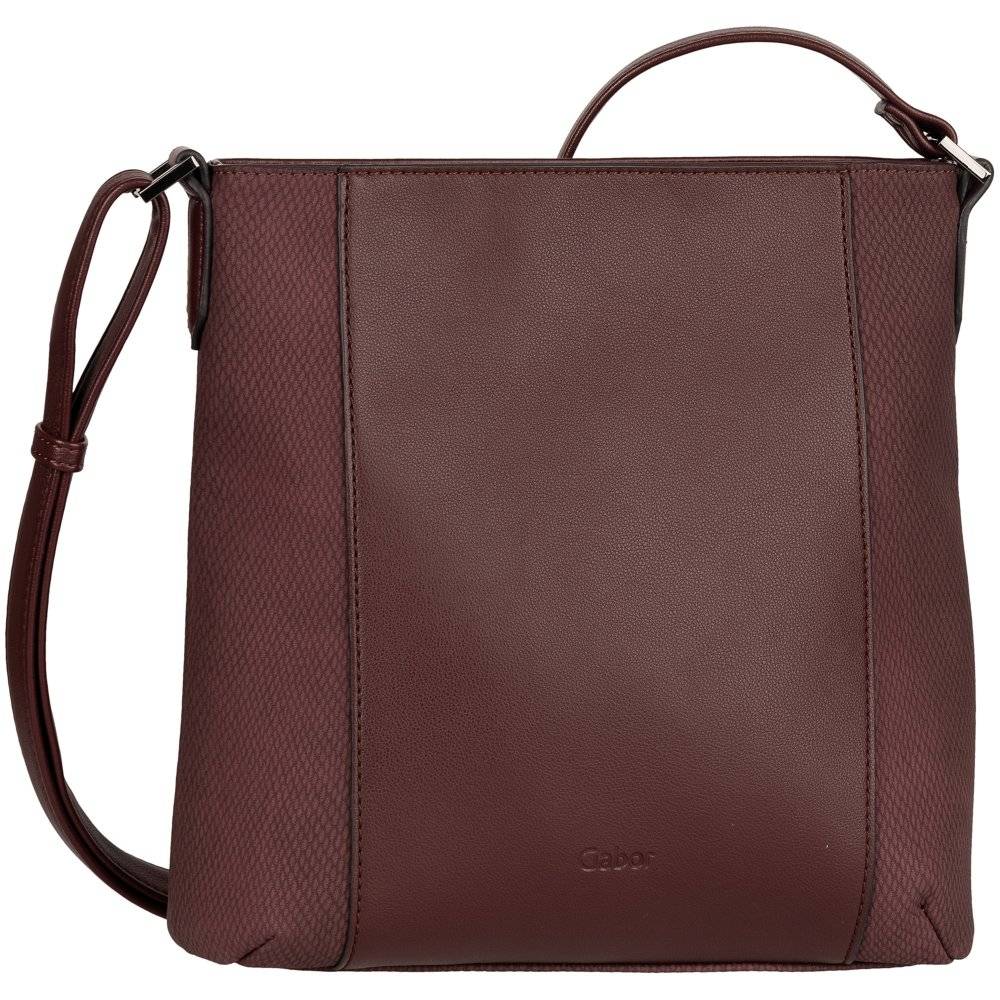 Gabor Wanda Cross Bag M Colour: Berry/Snake, Size: One Size