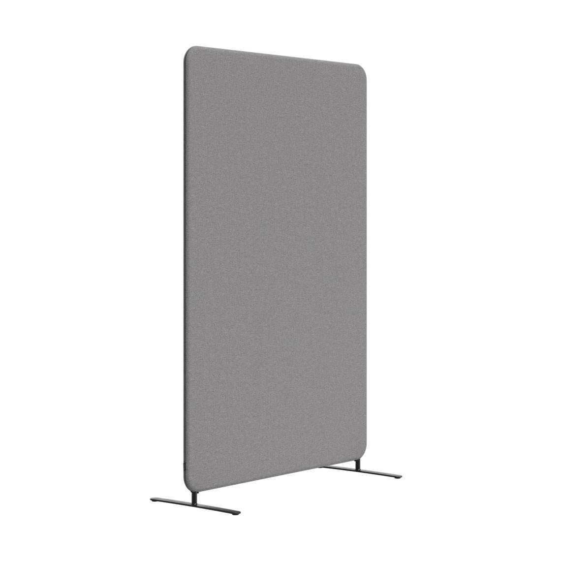 Gulvskærm Softline 30 - Inklusive skærmfødder, Størrelse B100 x H150 cm, Stof Salsa 58 - Lysegrå.